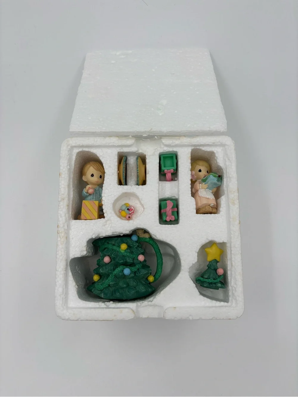 Precious Moments Kids Christmas Tree Figurine set with box